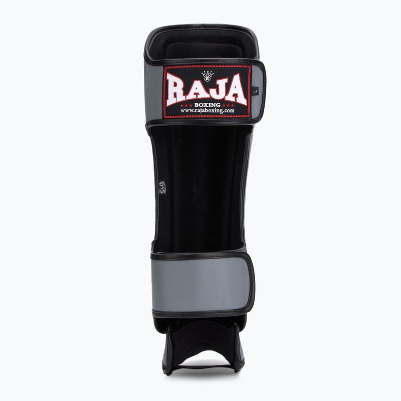RAJA BOXING Олекотени предпазители за пищяли от естествена кожа сиви протектори за пищяли и стъпала 5