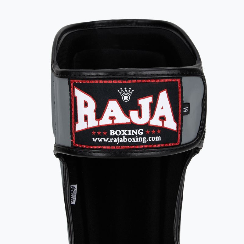 RAJA BOXING Олекотени предпазители за пищяли Полукожени сиви протектори за пищяли и стъпала 6