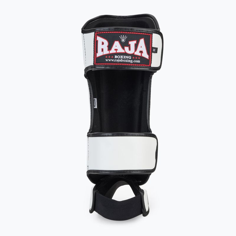RAJA BOXING Олекотени предпазители за пищяли Полукожени бели протектори за пищяли и стъпала 5