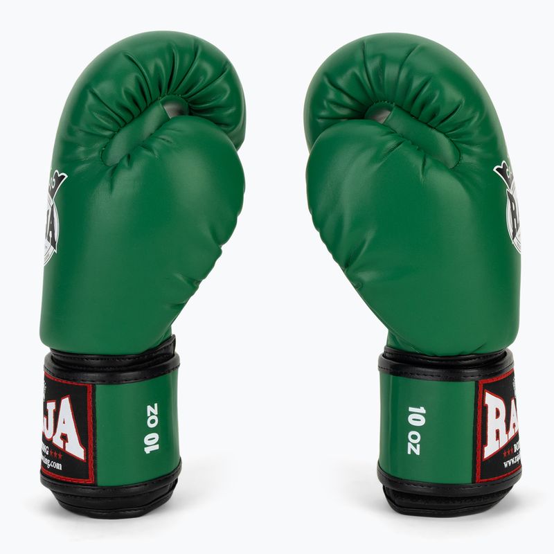 Боксови ръкавици RAJA BOXING Single Semi Leather green 4