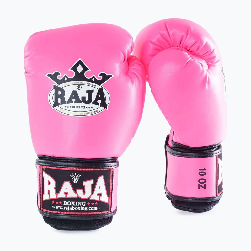 Боксови ръкавици RAJA BOXING Single Semi Leather pink 2