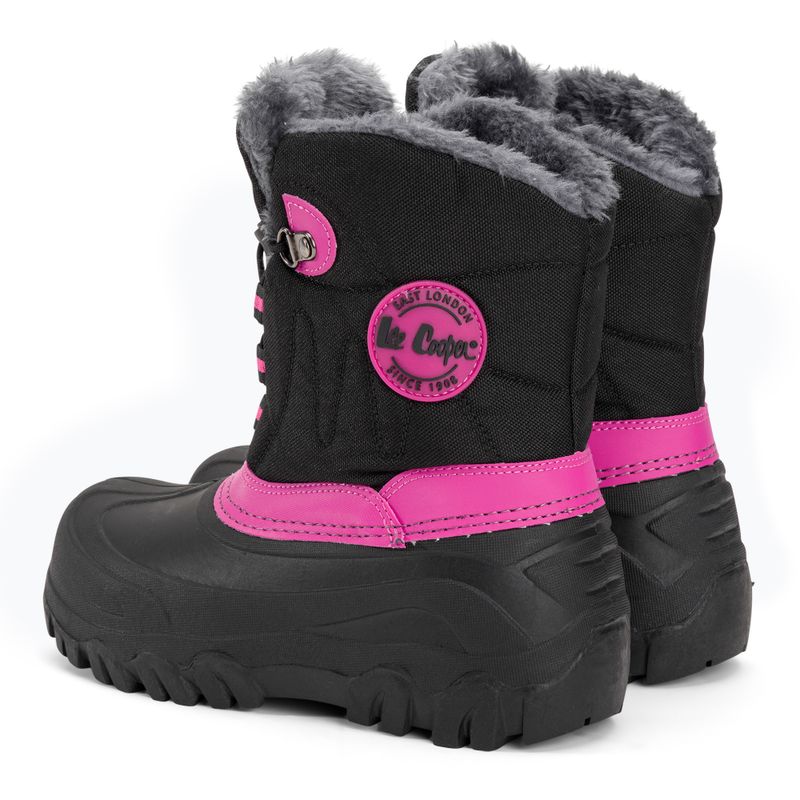 Детски ботуши за сняг на Lee Cooper LCJ-21-44-0523 черно/фуксия 3