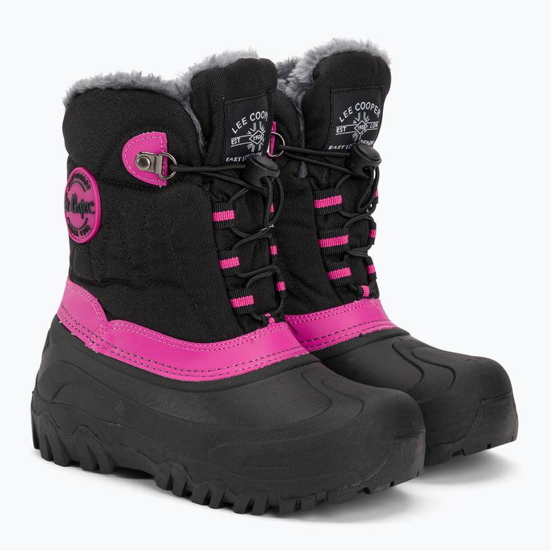 Детски ботуши за сняг на Lee Cooper LCJ-21-44-0523 черно/фуксия 4