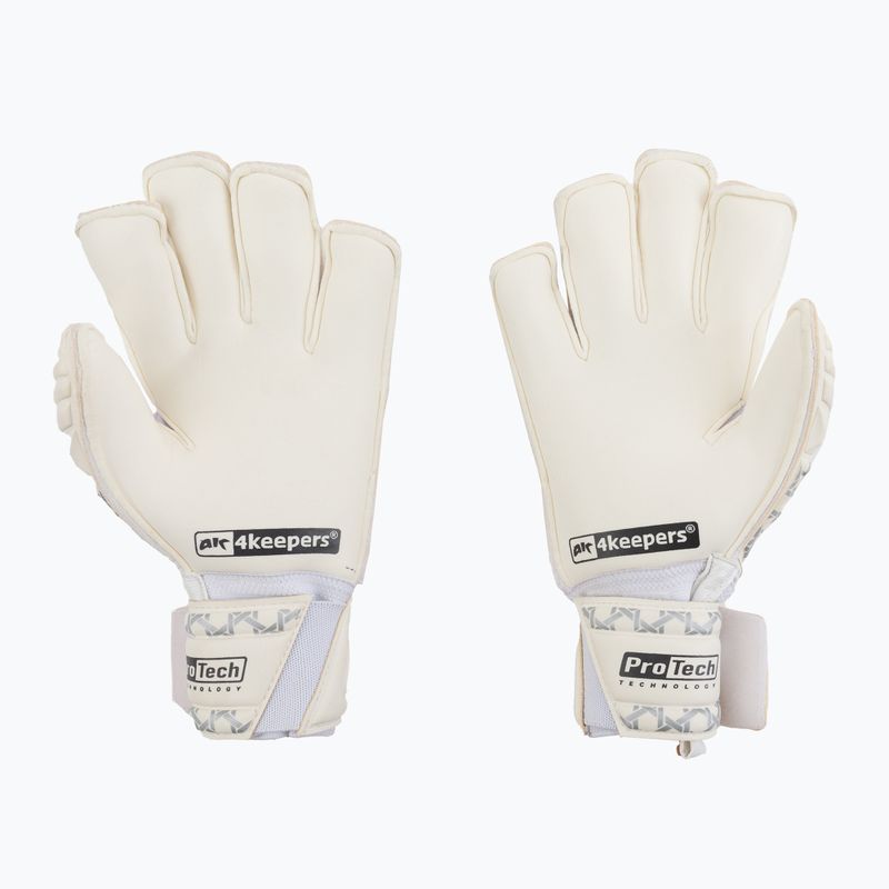 Детски вратарски ръкавици 4Keepers Guard Classic MF бели 2