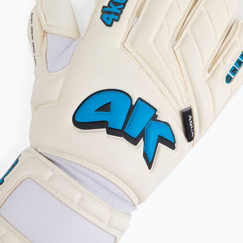 4Keepers Champ Aqua V Nc вратарски ръкавици в бяло и синьо 3