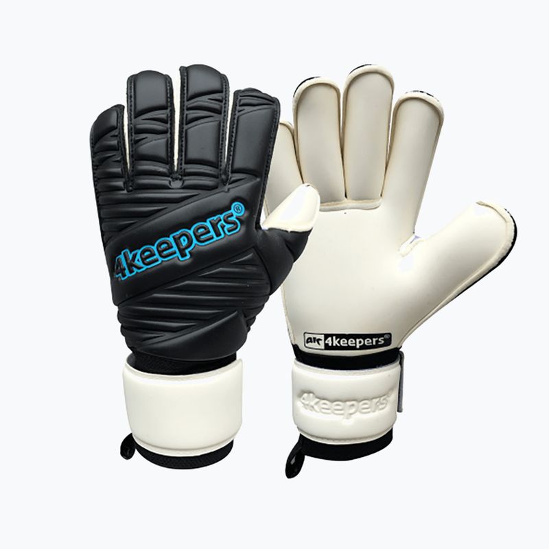 Детски вратарски ръкавици 4Keepers Retro IV RF черно и бяло 4KRIVBRFJR 5