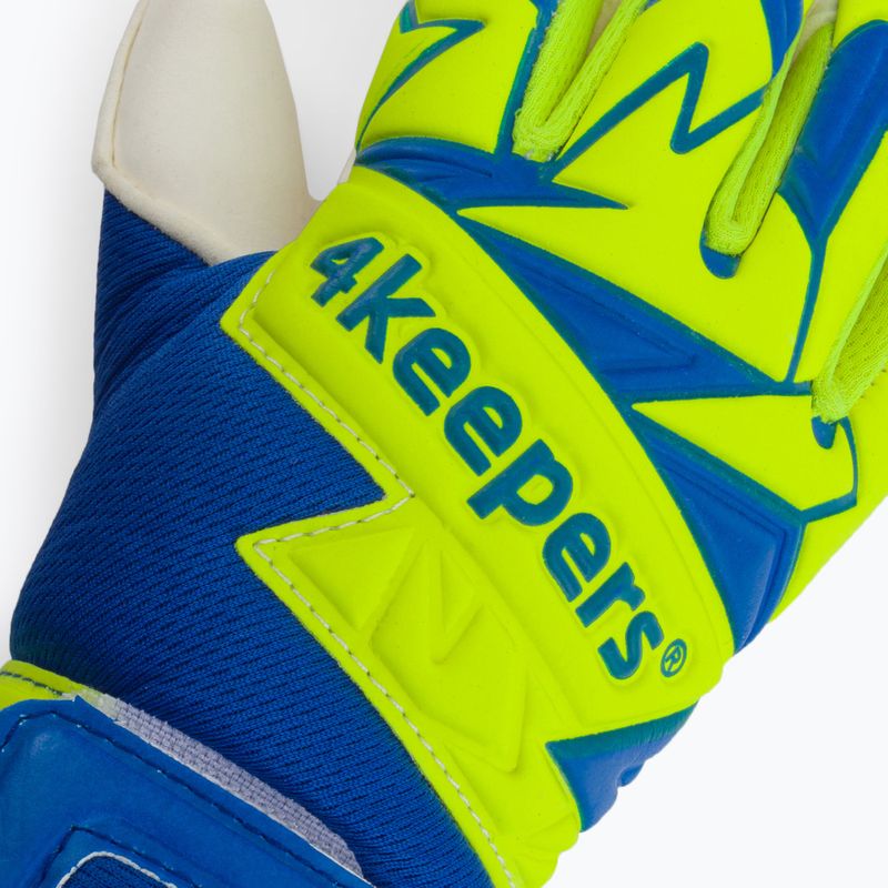 Детски вратарски ръкавици 4Keepers Equip Breeze Nc Jr синьо-зелено EQUIPBRNCJR 3