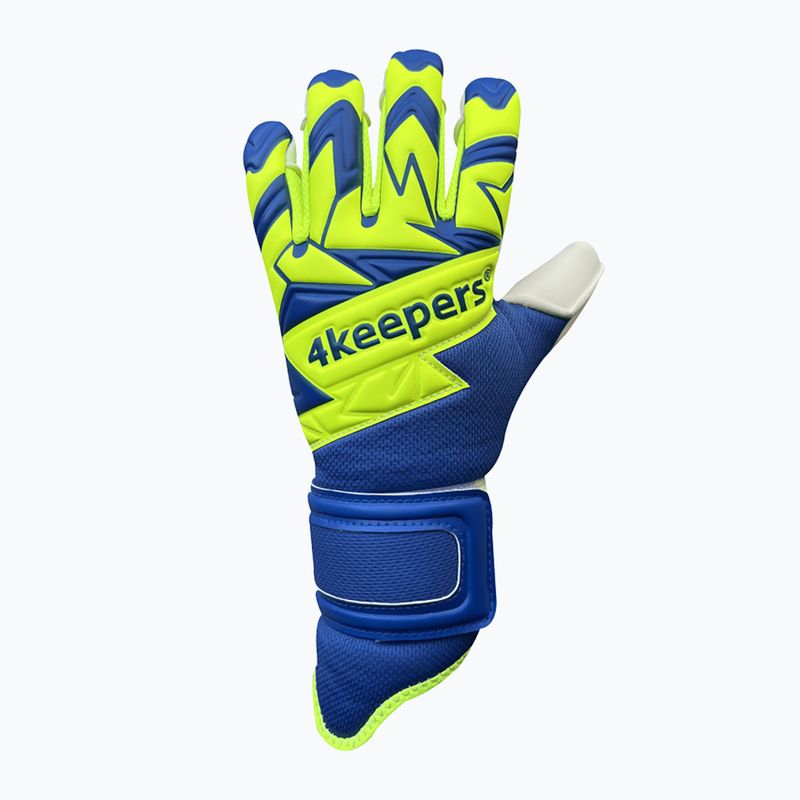 Детски вратарски ръкавици 4Keepers Equip Breeze Nc Jr синьо-зелено EQUIPBRNCJR 4
