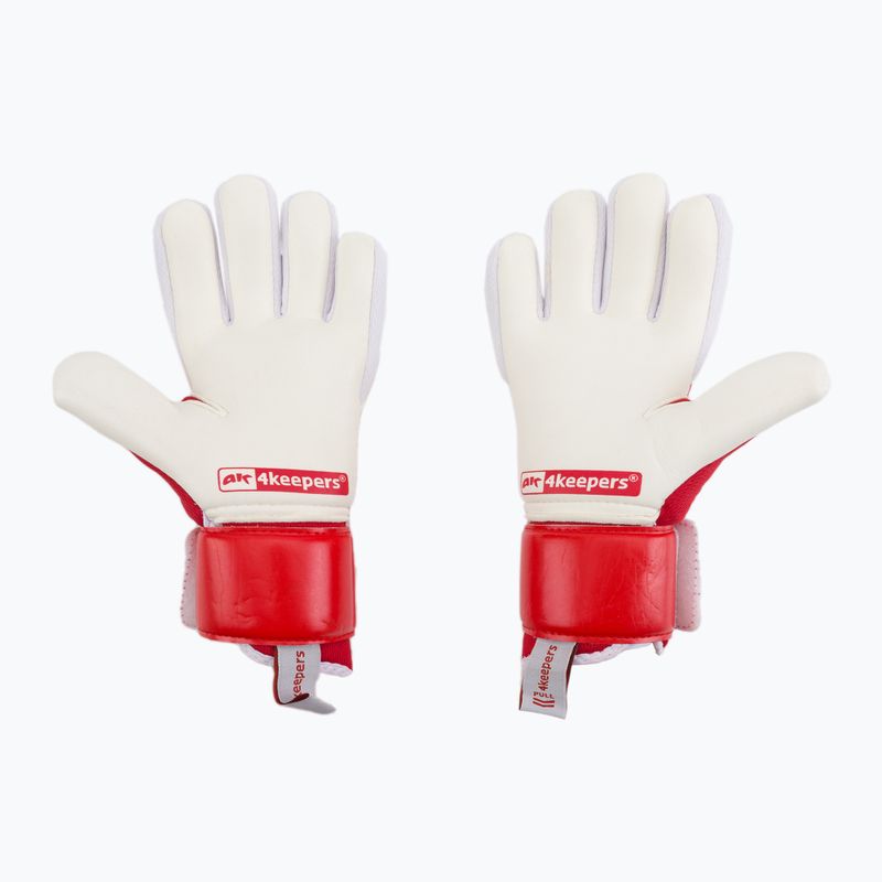 Детски вратарски ръкавици 4Keepers Equip Poland Nc Jr бяло и червено EQUIPPONCJR 2