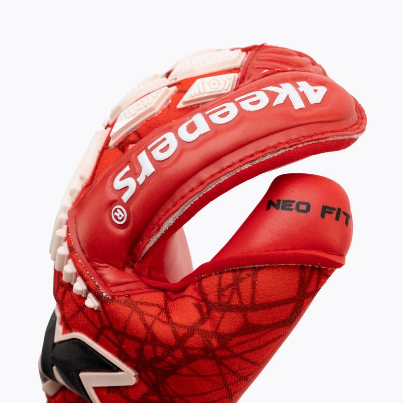 4Keepers Neo Rodeo Rf2G Jr детски вратарски ръкавици червени 3