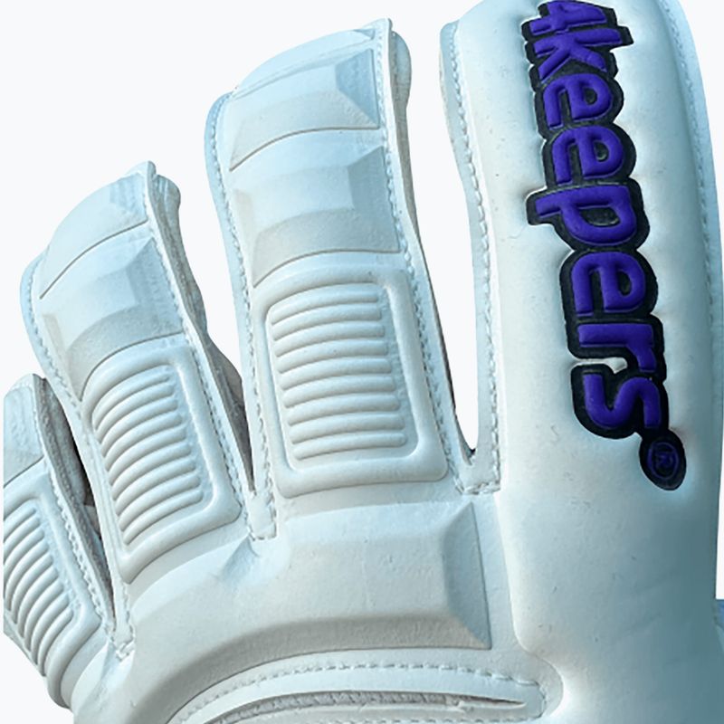 4Keepers Champ Purple VI вратарски ръкавици бели 7