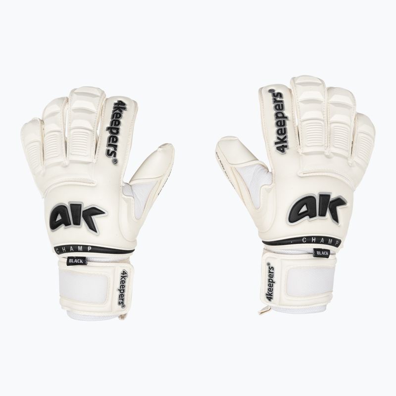 4Keepers Champ Black VI вратарски ръкавици бели