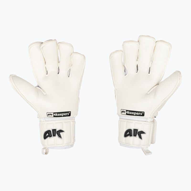 4Keepers Champ Black VI вратарски ръкавици бели 2
