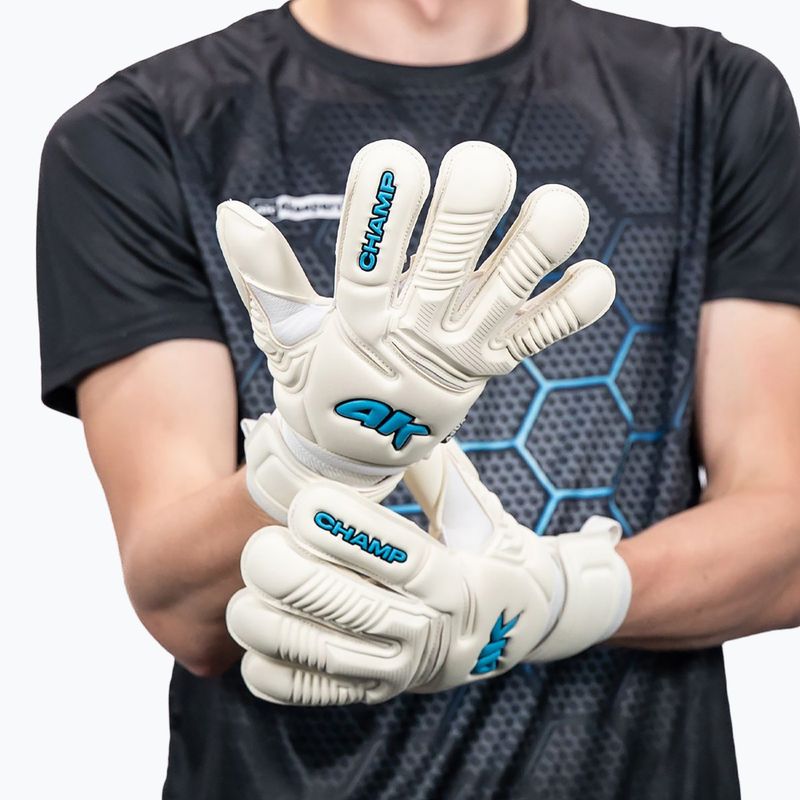 Вратарски ръкавици 4keepers Champ Aqua VII RF2G white 10