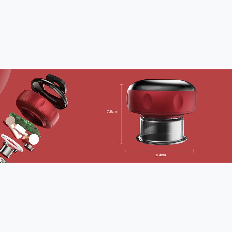 Китайска вендуза за масаж Humanas BB01 red 7