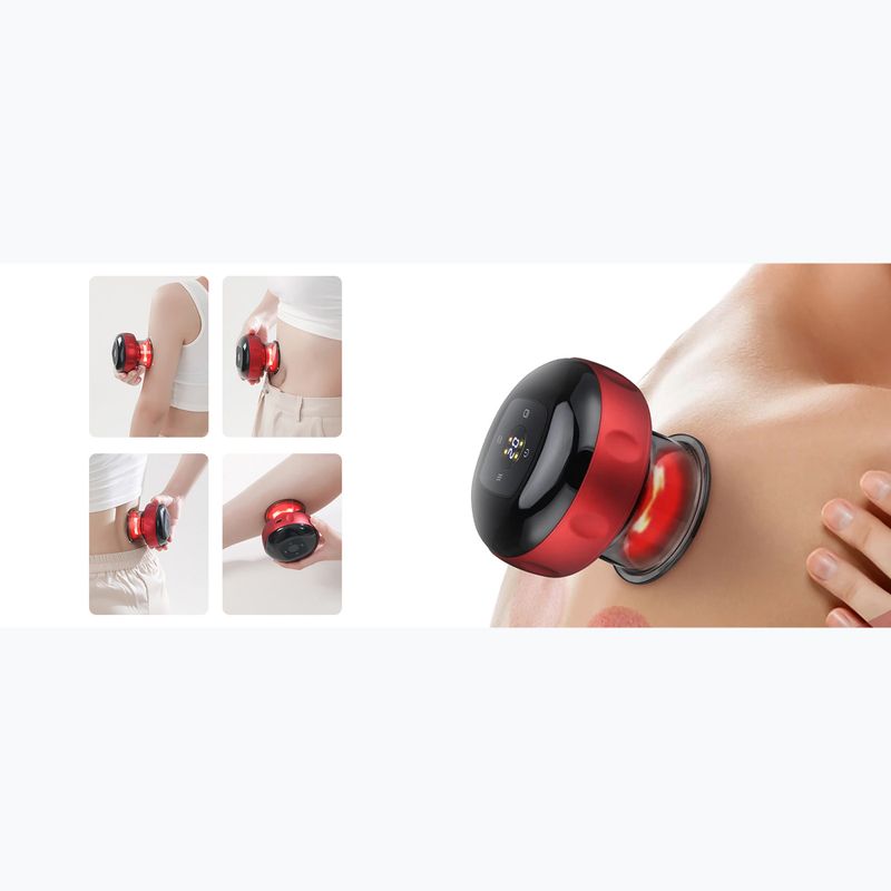 Китайска вендуза за масаж Humanas BB01 red 8