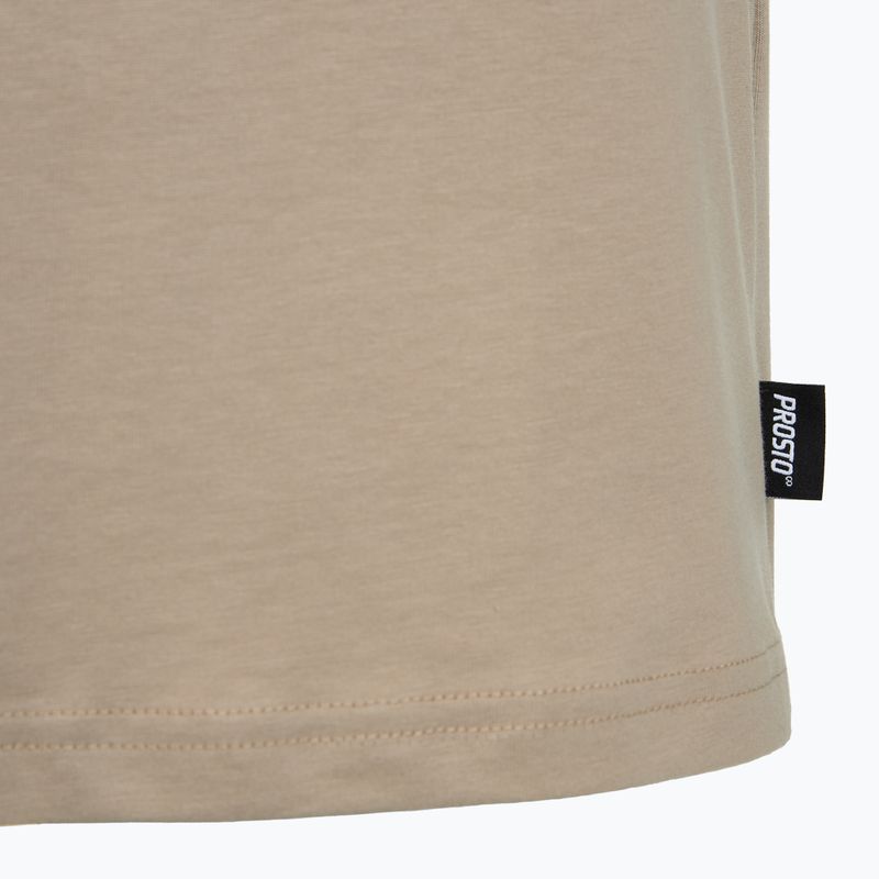 Мъжка тениска PROSTO Box Logo beige 4