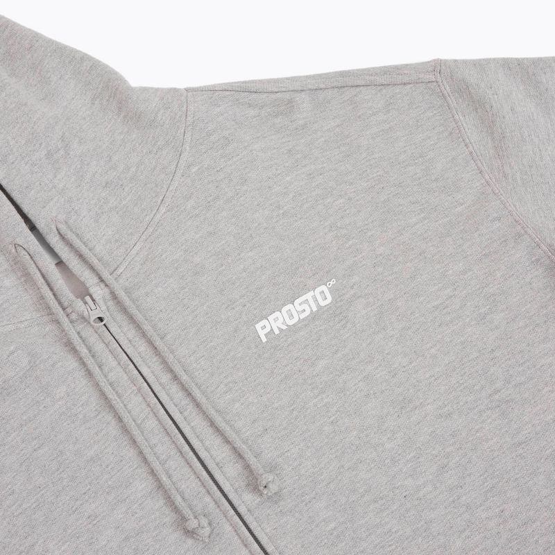 Мъжки суитшърт PROSTO Hoodie Logo Zip gray 3