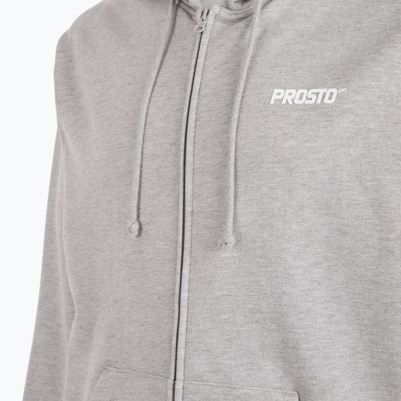 Мъжки суитшърт PROSTO Hoodie Logo Zip gray 4