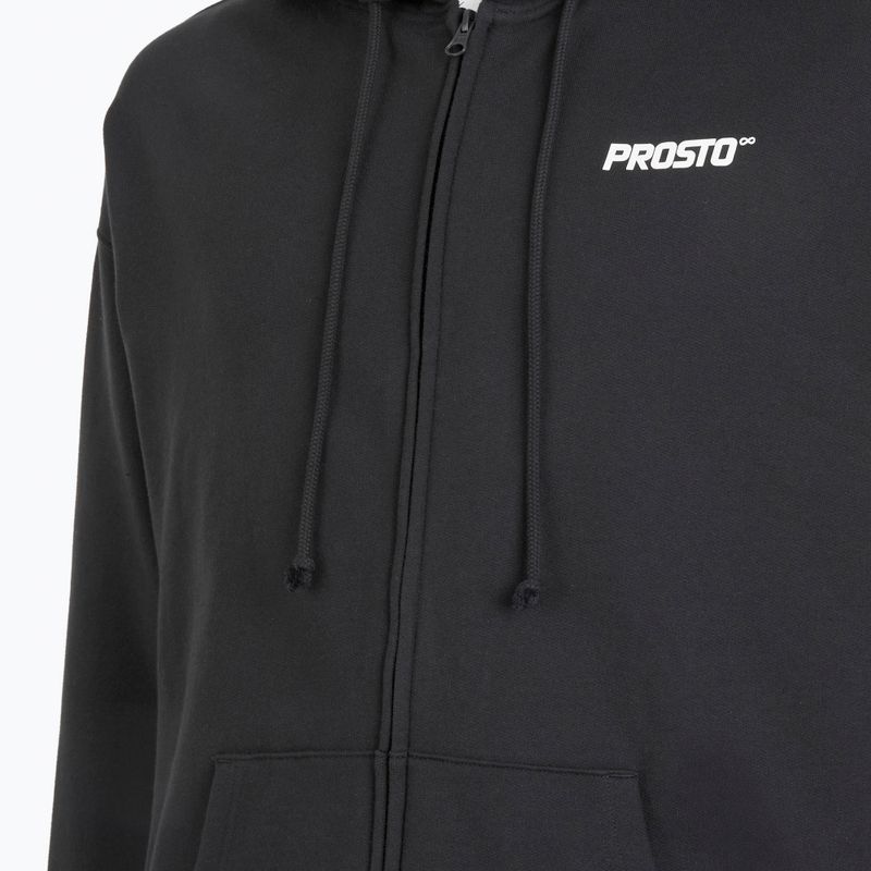 Мъжки суитшърт PROSTO Hoodie Logo Zip black 4