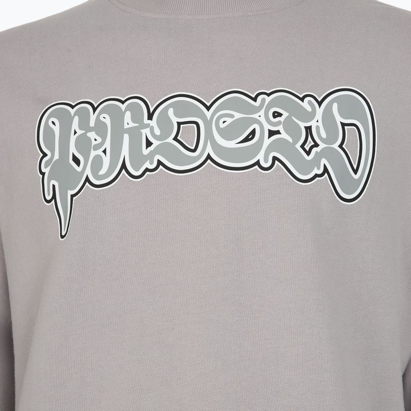 Мъжки суитшърт PROSTO Graffiti washed gray 3