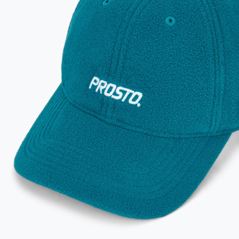 Шапка с козирка PROSTO Fleece turquise 3