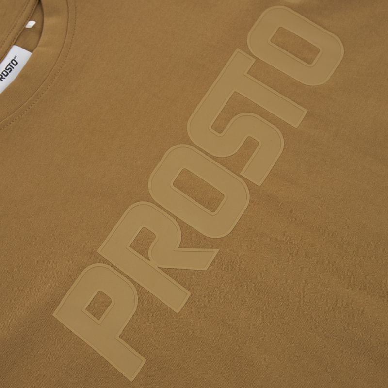 Мъжка тениска PROSTO Big Logo cinnamon beige 3
