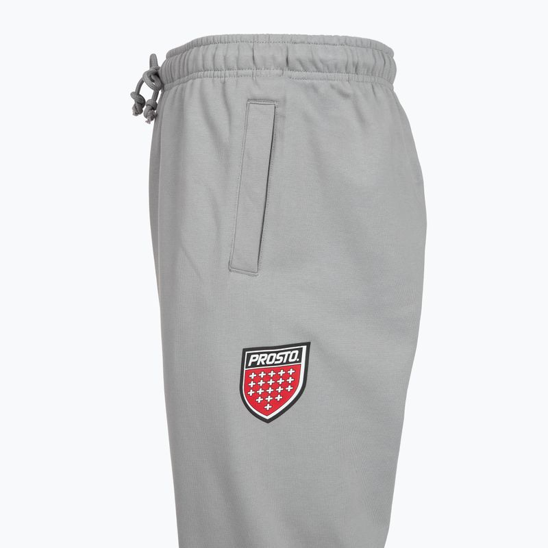 Мъжки панталони за бягане PROSTO Big Shield gray 3