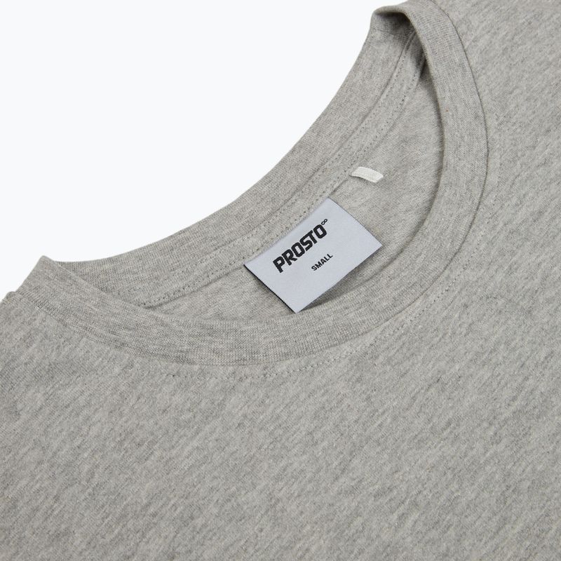Мъжка тениска PROSTO Big Log grey/melange 3