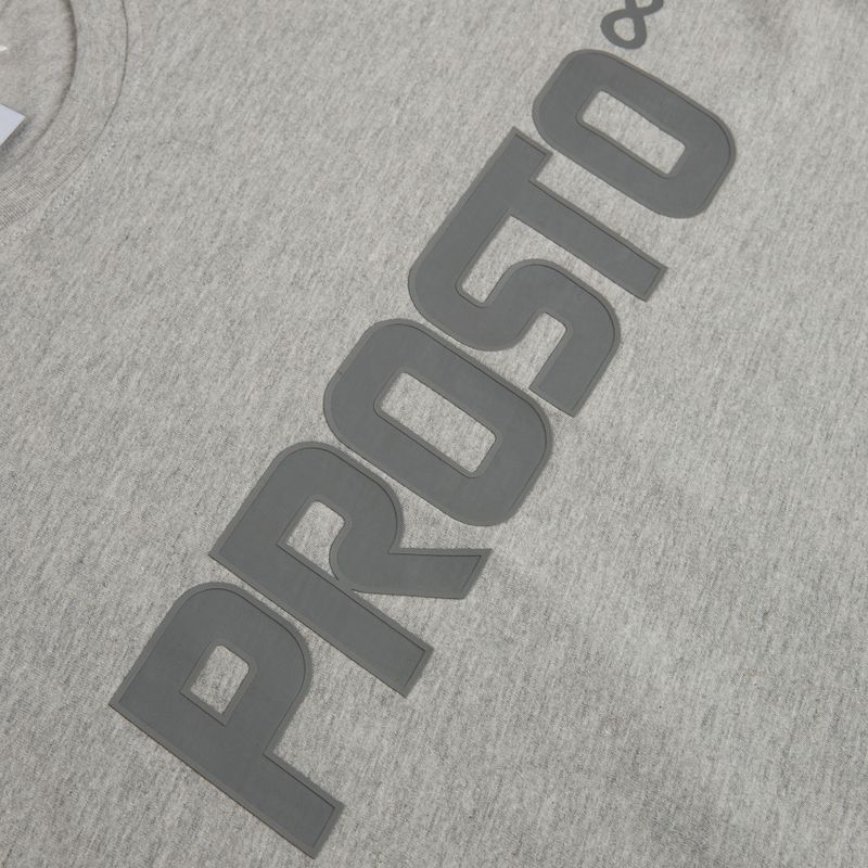 Мъжка тениска PROSTO Big Log grey/melange 4