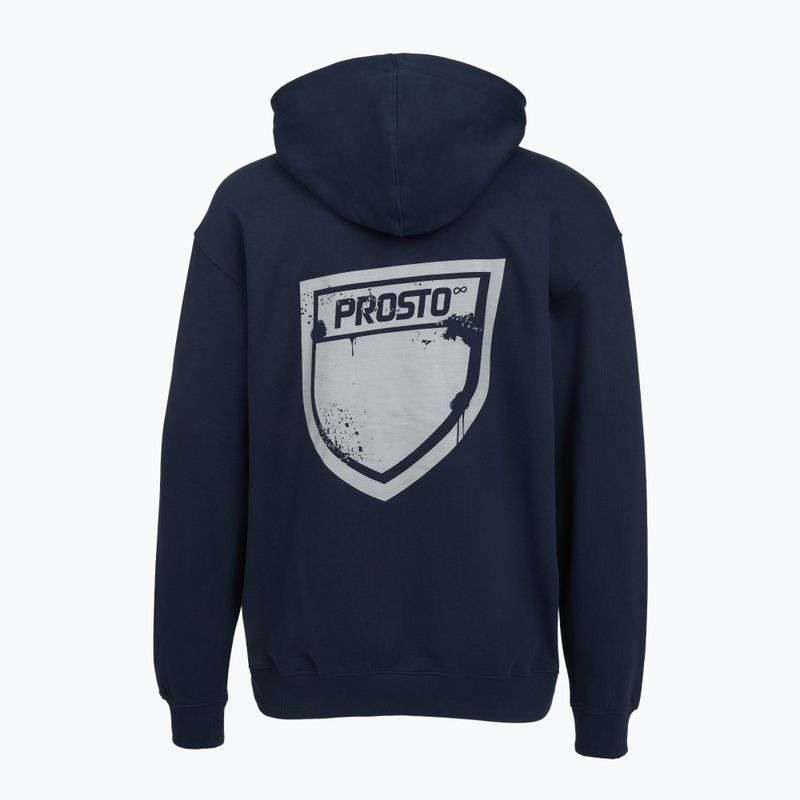Мъжки суитшърт PROSTO Hoodie Splash Shield navy blue 2