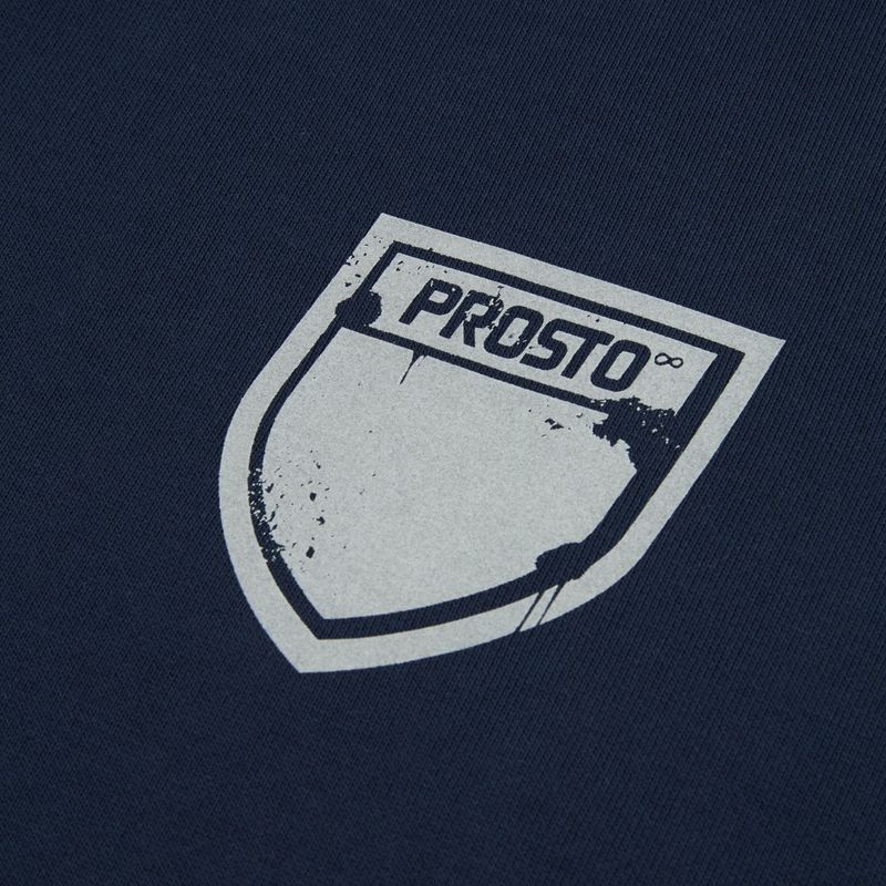 Мъжки суитшърт PROSTO Hoodie Splash Shield navy blue 3