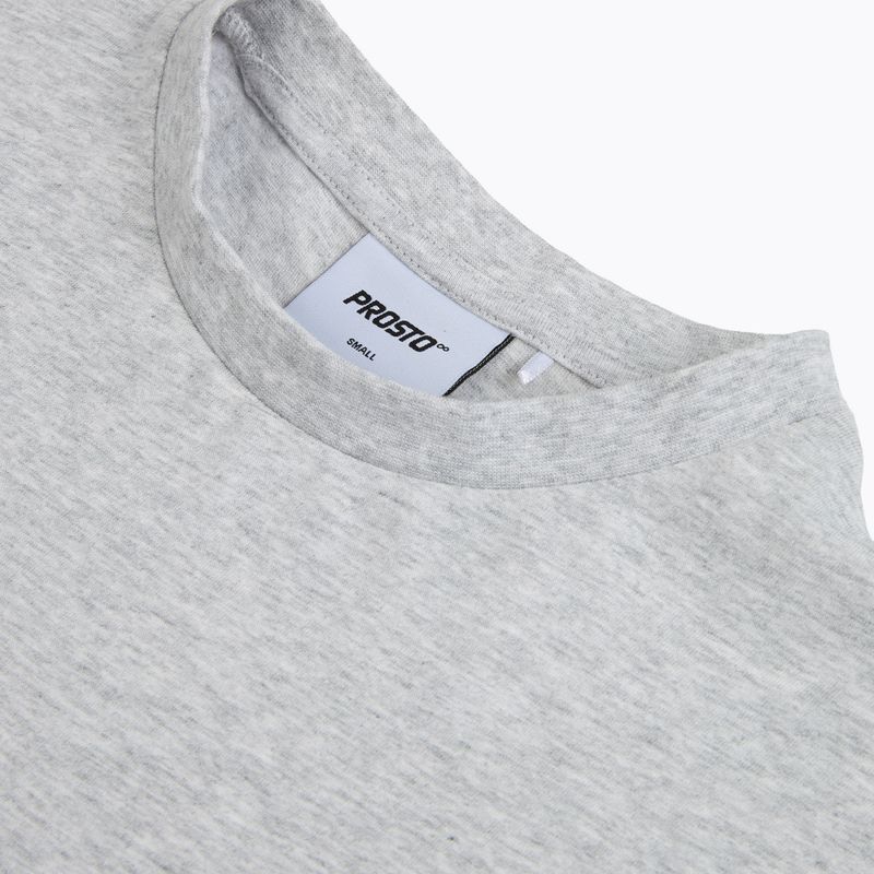 Мъжка тениска PROSTO Base grey/melange 3