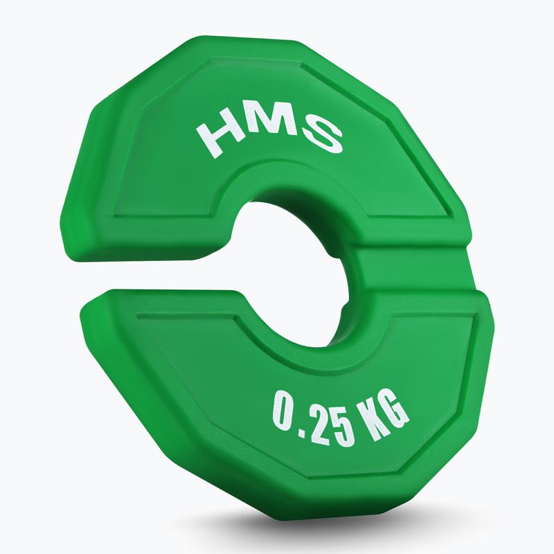 Тежест за наслагване на HMS TSN25 2 x 0,25 kg зелена 2