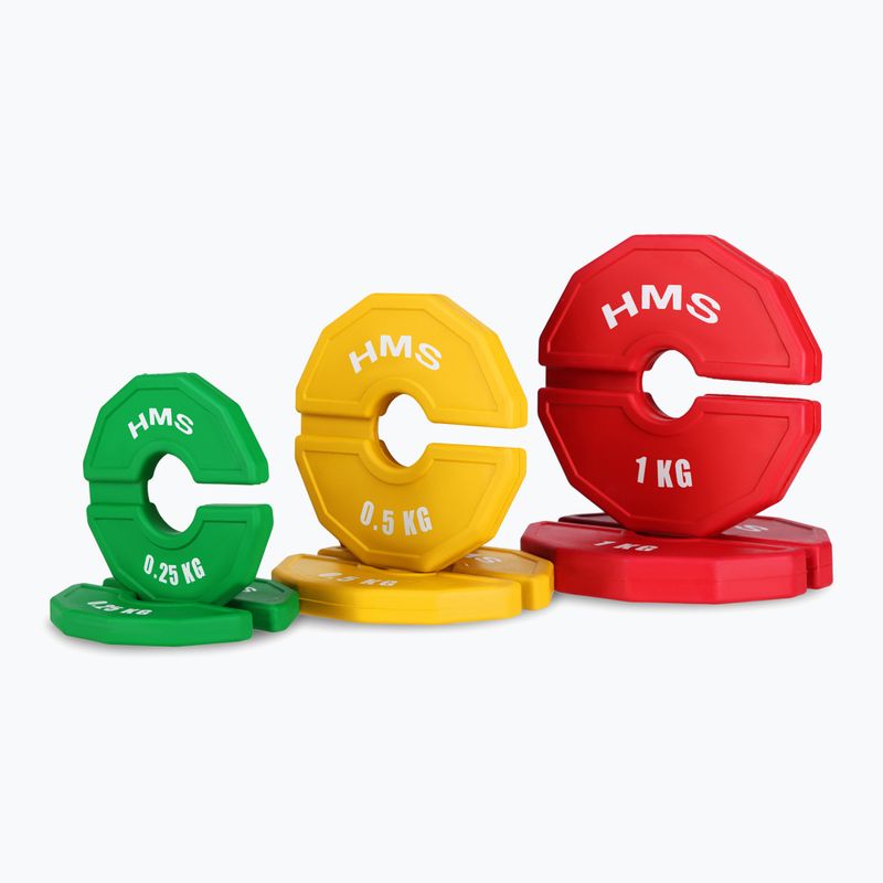 Тежест за наслагване на HMS TSN25 2 x 0,25 kg зелена 3