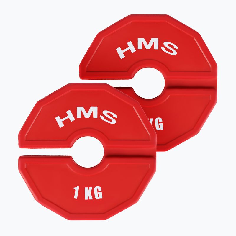 Тежест за наслагване на HMS TSN100 2 x 1 kg червен