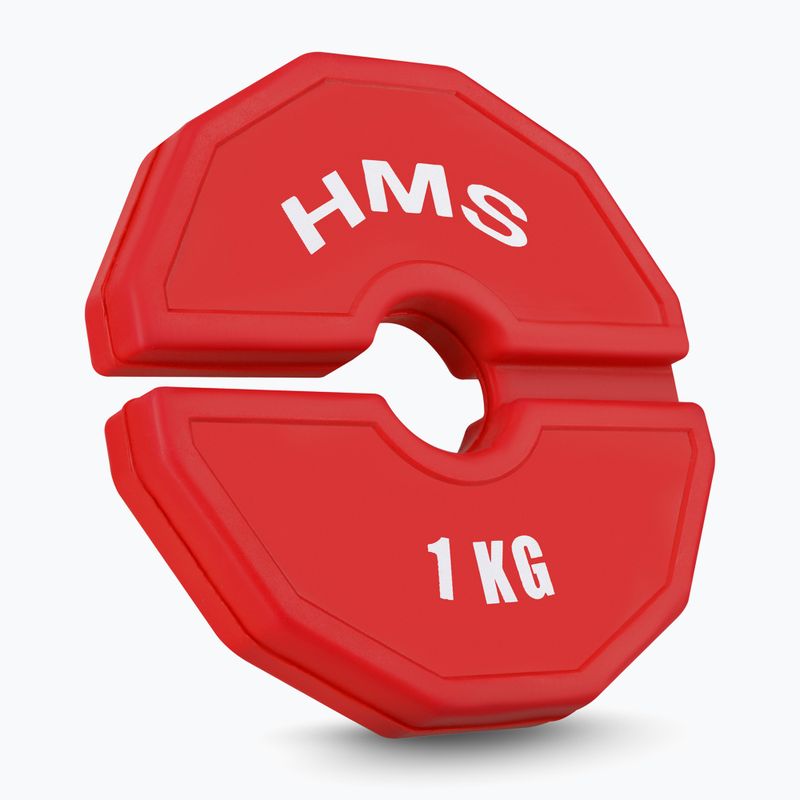 Тежест за наслагване на HMS TSN100 2 x 1 kg червен 2