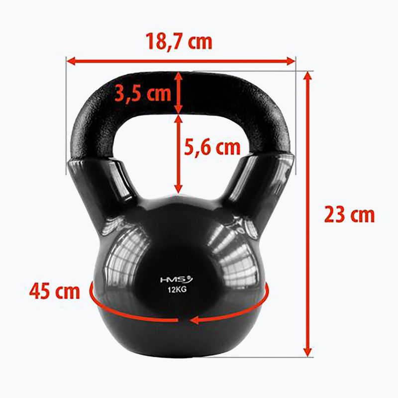 Кетълбел HMS KNV12 12 kg black 3
