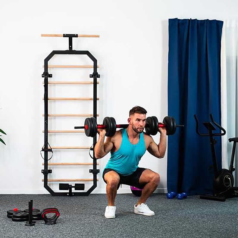 Комплект тежести HMS SGN130 Pro Set 6W1 30 кг черни/червени 5