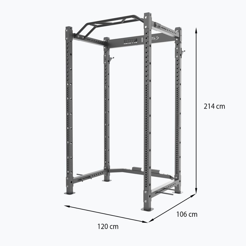 Клетка за тренировка с оборудване HMS KLT3110 Commercial silver 5