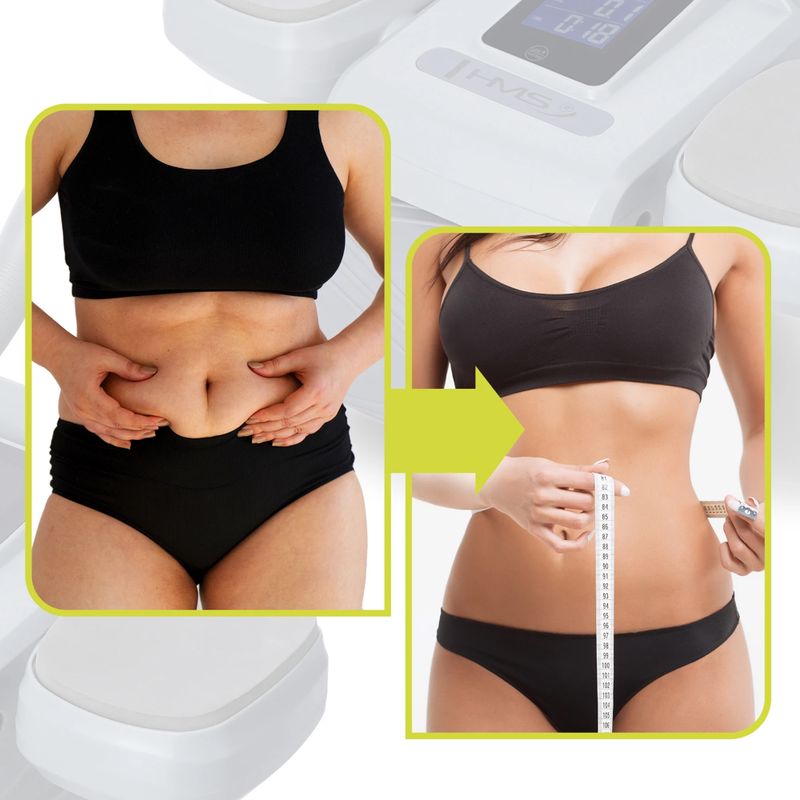 Автоматично колело за упражнения на коремни мускули с дисплей HMS KA08 сиво 17