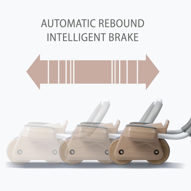 Автоматично колело за упражнения на коремни мускули с дисплей HMS KA08 кафяво 8