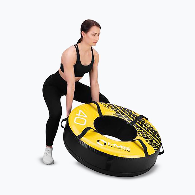 Гума за тренировка HMS PYT01 Premium 40 kg black/yellow 8