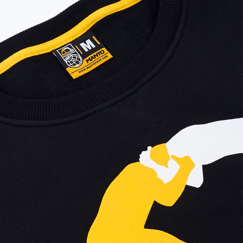 MANTO Classic 20 мъжки суитшърт черен MNB436 2