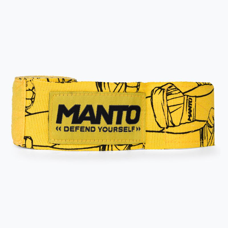 Боксови бинтове MANTO Punch жълт MNA884 3