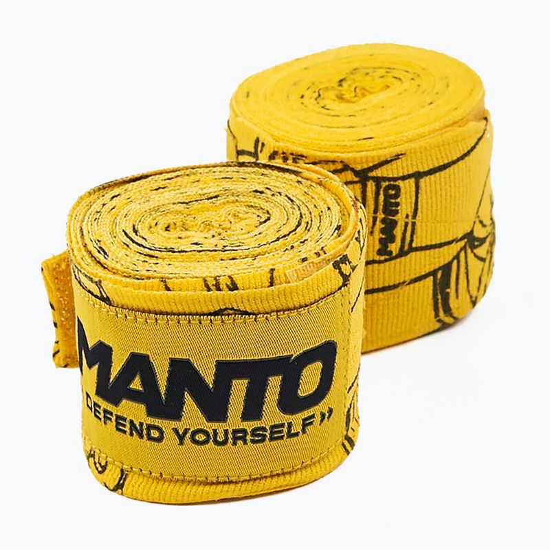Боксови бинтове MANTO Punch жълт MNA884 4