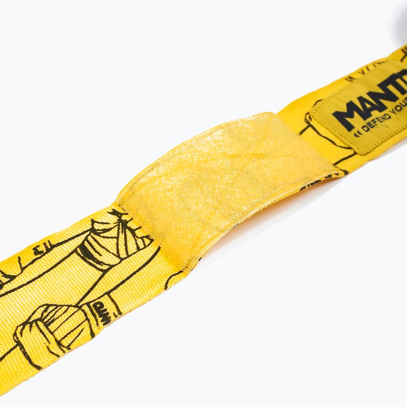 Боксови бинтове MANTO Punch жълт MNA884 5