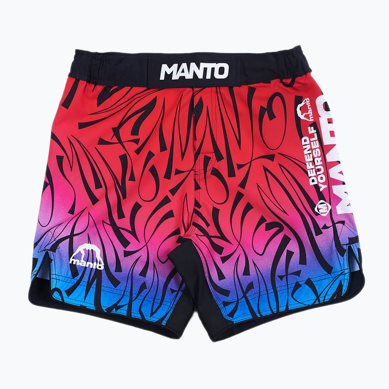 Мъжки шорти за тренировка MANTO Multi Gradient red MNS003_PIN/BLU_2S