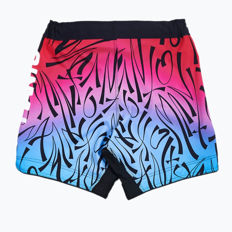 Мъжки шорти за тренировка MANTO Multi Gradient red MNS003_PIN/BLU_2S 2