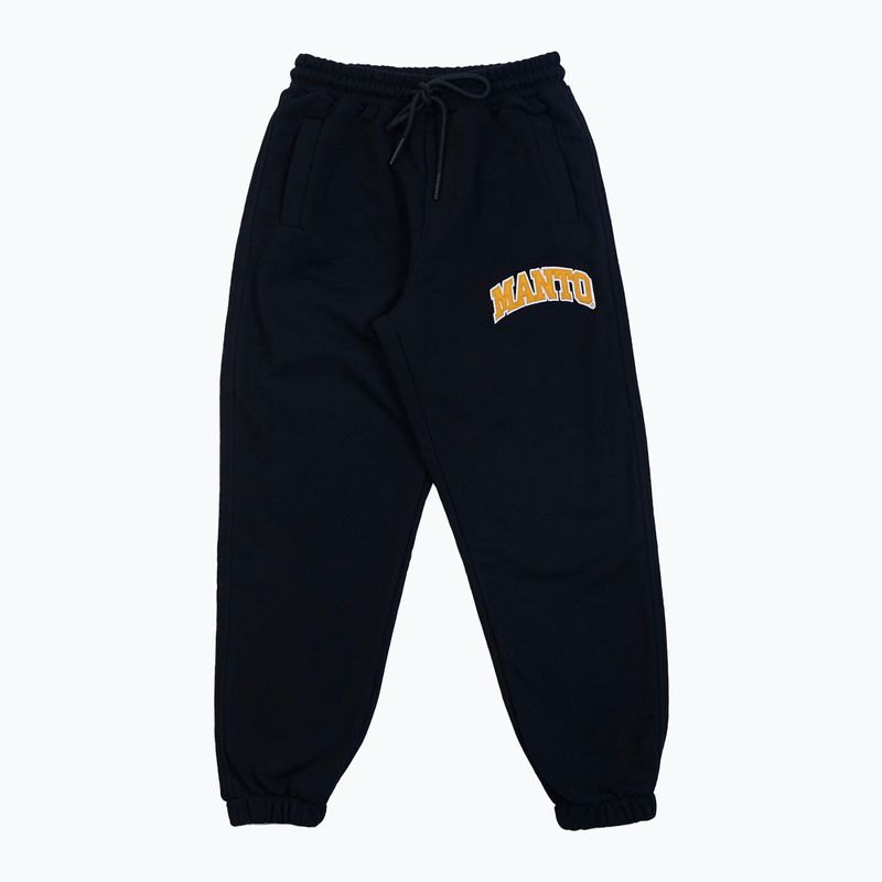 MANTO мъжки панталон за тренировка Varsity black MNS546_BLK/YEL